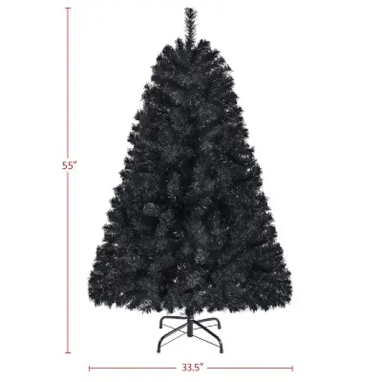 Yaheetech 4.5Ft/6Ft/7.5Ft Artificial Christmas Tree Hinged Spruce Artificial Tree with Foldable Stand image {2}