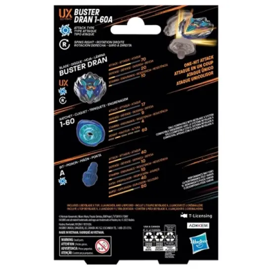 Beyblade X Buster Dran 1-60A UX Starter Pack Set image {3}