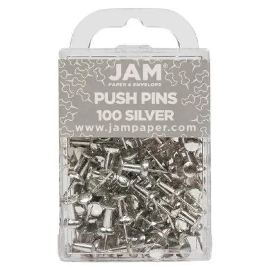 JAM Paper 100pk Colorful Push Pins image {14}
