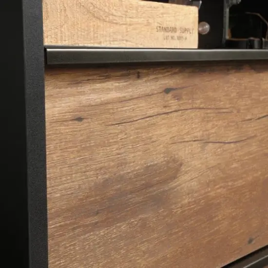 Boulevard Cafe 3 Drawer Chest Black - Sauder image {7}