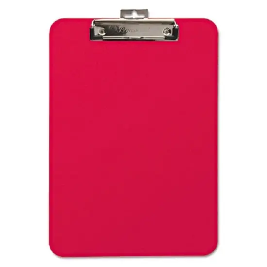 Mobile OPS Unbreakable Recycled Clipboard, 0.25" Clip Capacity, Holds 8.5" x 11" Sheets, Red image {4}