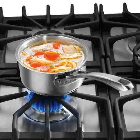 Cuisinart Classic 1qt Stainless Steel Saucepan with Cover - 8319-14 image {1}