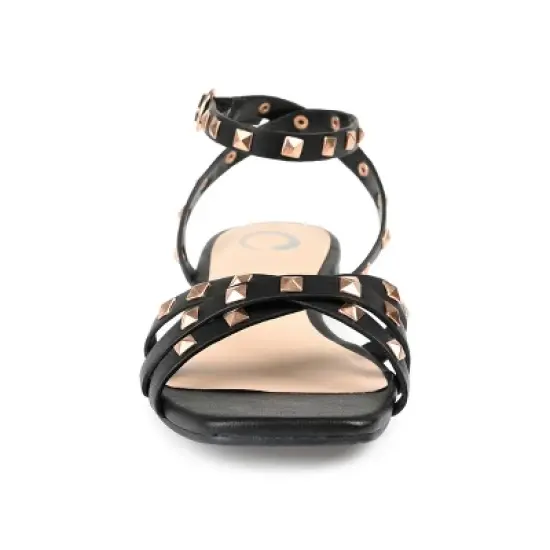 Journee Collection Womens Zendaya Tru Comfort Foam Ankle Strap Low Block Heel Sandals image {5}