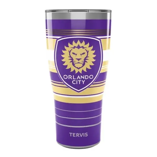 MLS Orlando City SC 30oz Hype Stripe Stainless Steel Tumbler image {3}