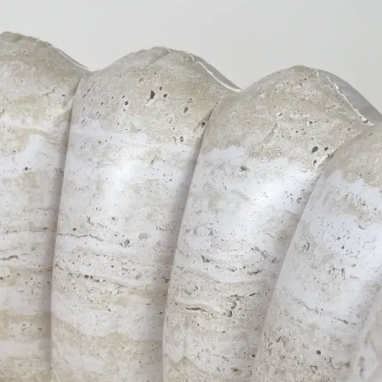 MINNIDIP Exclusive Resort Collection Tufted Pool 125 gal Novelty Kiddie Pool - Travertine Shells: PVC Inflatable with Drain Plug image {6}