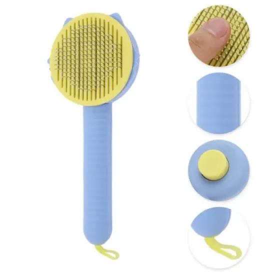 Unique Bargains Pet Grooming Brush 7.87"x3.43"x1.89" 1 Pc image {2}