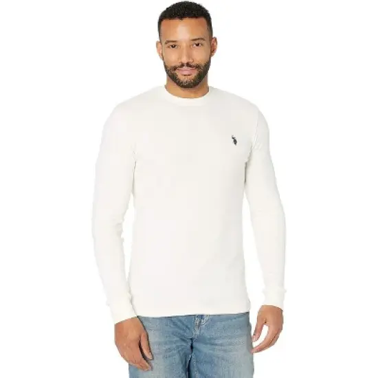 U.S. Polo Assn. Men's Long Sleeve Crew Neck Solid Thermal Shirt image {2}