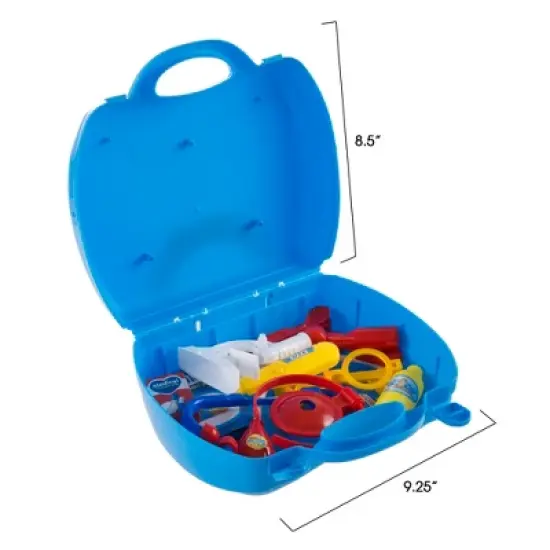 Toy Time Kids' Doctor Pretend Play Set With Carrying Case image {1}