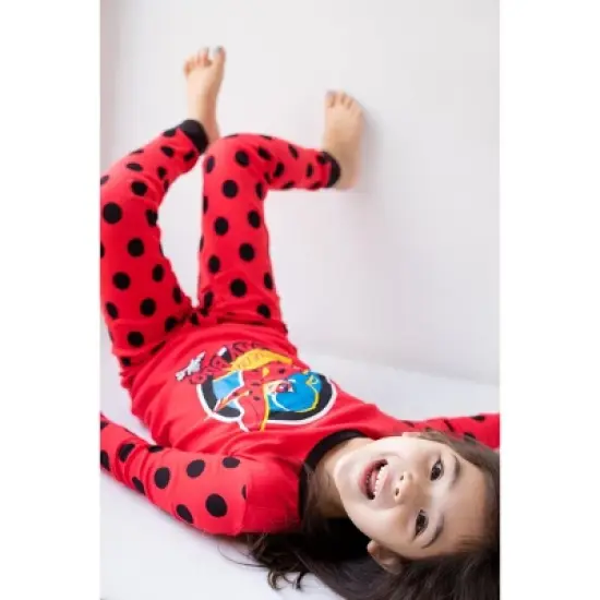 Miraculous Ladybug Vesperia Rena Rouge Girls Pullover Pajama Shirt and Pants Sleep Set Little Kid to Big Kid image {5}