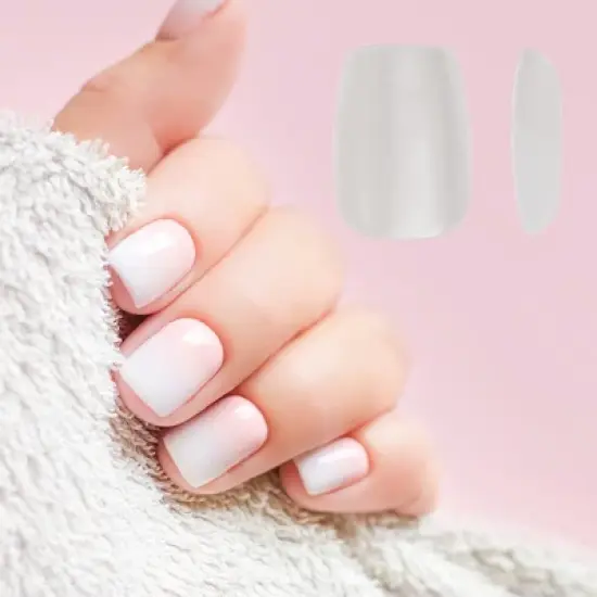 Unique Bargains Women's Full Coverage Fake Nails XS White 1 Pc image {3}