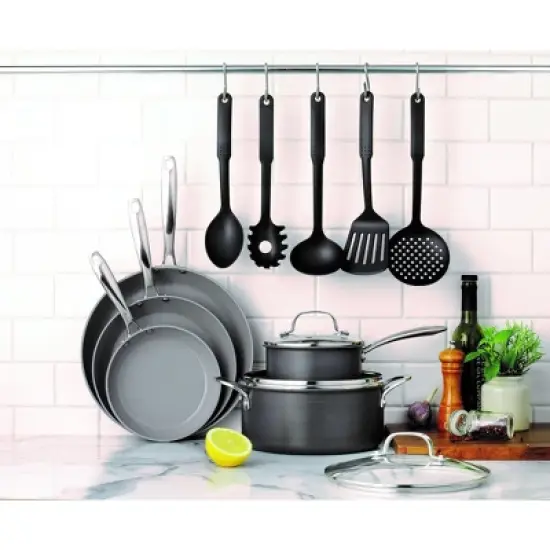 Granitestone Pro Hard Anodized 13 Piece Nonstick Cookware Set with Utensils image {1}