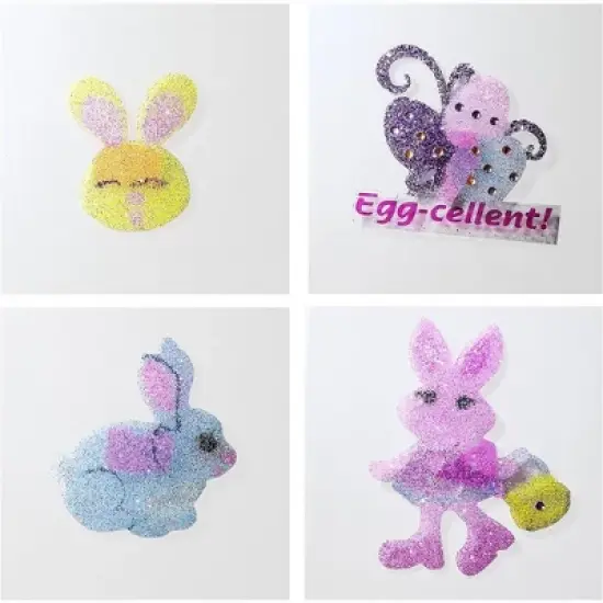 EU Easter Glitter Sparkle Design Tattoos, Pack of 16 by Easter Unlimited image {2}