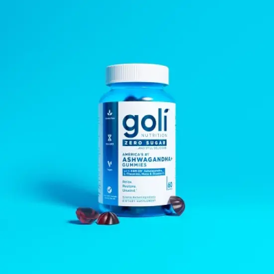 Goli Nutrition Ashwagandha Sugar Free Dietary Supplement Vegan Gummies - 60ct image {3}