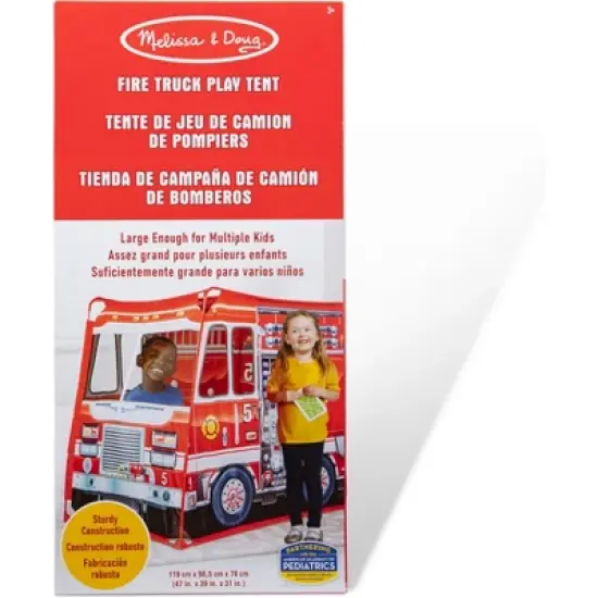 Melissa & Doug Fire Truck Play Tent image {1}