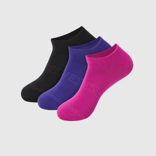 Hanes Women's Moves Premium Seamless Stretch 3pk No Show Socks - Assorted Color 5-9: Midweight Knit, Arch Support image {4}
