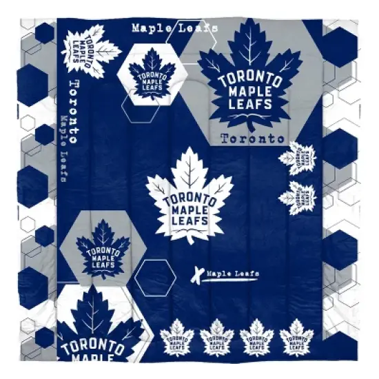 NHL Toronto Maple Leafs Hexagon Comforter Set image {1}