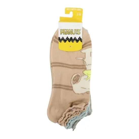 Peanuts Snoopy Character Art Women's 5-Pair Pack Ankle Socks image {6}