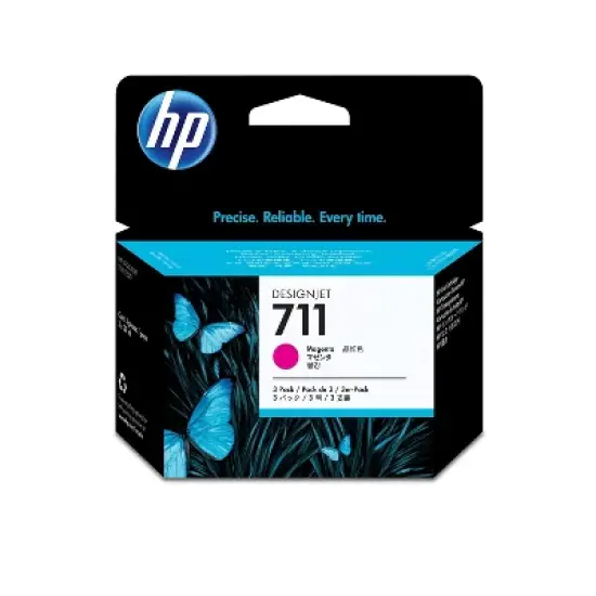 HP 711 3-pack 29-ml Magenta DesignJet Ink Cartridges, CZ135A image {5}