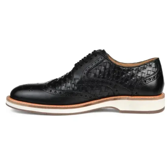 Thomas & Vine Medium and Wide Width Mens Radcliff Tru Comfort Foam Lace-up Woven Wingtip Derby image {1}