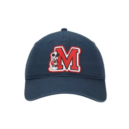 Disney Mickey Mouse M Blue Unstructured Baseball Cap image {1}