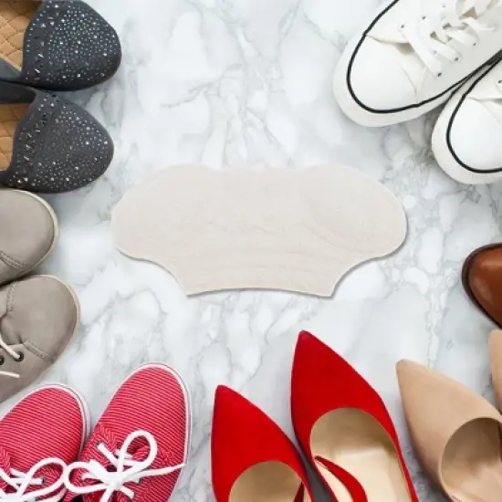 Unique Bargains Cuttable Shoes Heel Pads 0.28'' 1 Pair image {5}