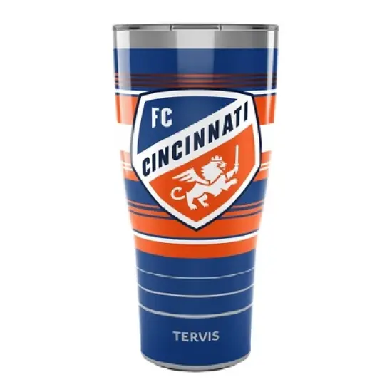MLS FC Cincinnati 30oz Hype Stripe Stainless Steel Tumbler image {3}