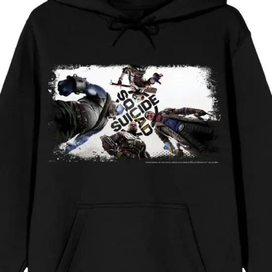 Suicide Squad: Kill the Justice League Game Key Art Adult Black Graphic Hoodie image {1}