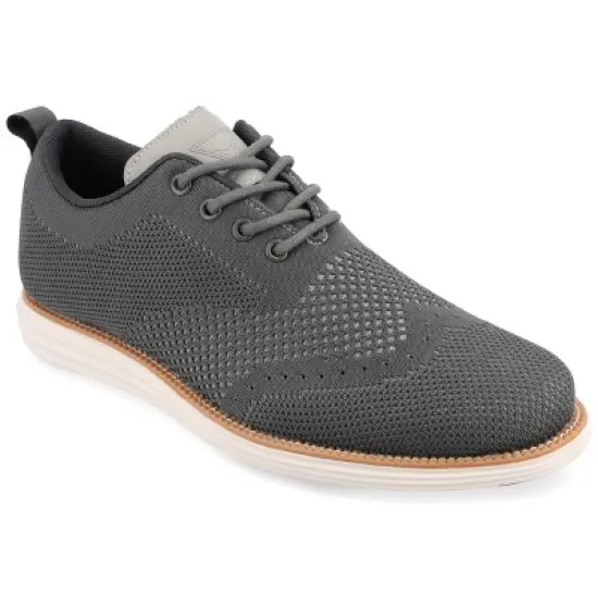 Vance Co. Medium and Wide Width Mens Ezra Tru Comfort Foam Knit Wingtip Dress Shoe image {11}