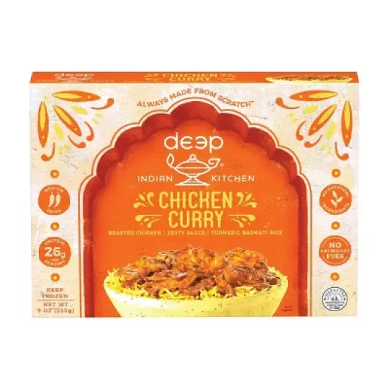 Deep Indian Kitchen Frozen Gluten Free Chicken Curry - 9oz image {5}