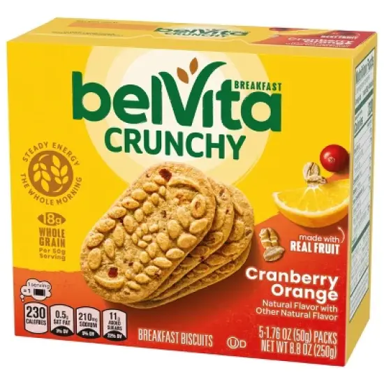 BelVita Cranberry Orange Breakfast Biscuits - 8.8oz/5pk image {2}
