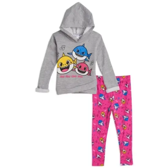 Pinkfong Baby Shark Toddler Girls Fleece Pullover Hoodie & Leggings Set  image {3}