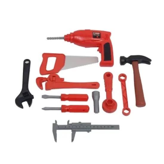 Insten 16" Multifunctional Workbench Tool Box Playset, Pretend Construction & Building Toys for Kids image {3}