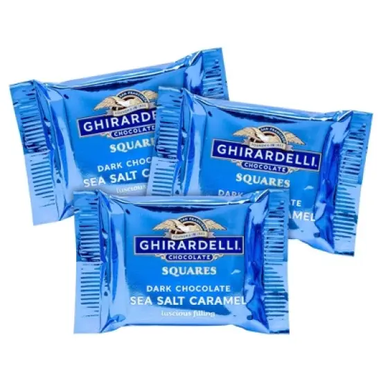 Ghirardelli Chocolate Squares Dark & Sea Salt Caramel - 15.96oz/3ct image {3}