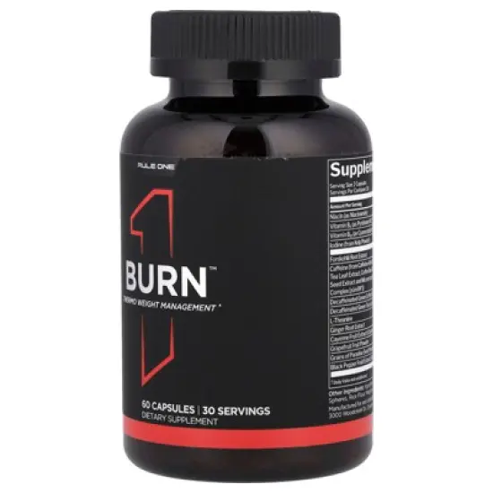 Rule One Proteins Burn&trade;, Thermo Weight Management, 60 Capsules image {2}
