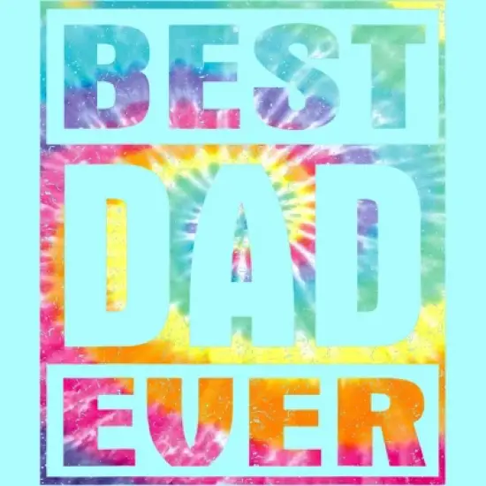 Women's Design By Humans Vintage Tie Dye Best Dad Ever By Racerback Tank Top image {1}