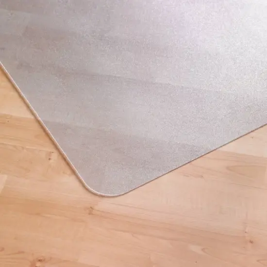 Vinyl Rectangular Chair Mat for Hard Floor Clear - Floortex image {5}