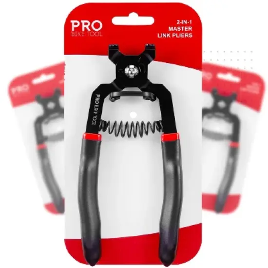 PRO BIKE TOOL 2-in-1 Master Link Chain Pliers - Equipment for Road Cycling and MTB- Chain Link Replacement - Chain Quick Release image {1}