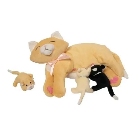 Manhattan Toy Nursing Nina Cat Nurturing Soft Toy image {1}