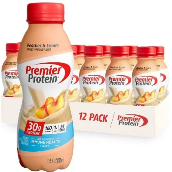 Premier Protein Nutritional Shake - Peaches & Cream - 11.5 fl oz/12pk image {3}