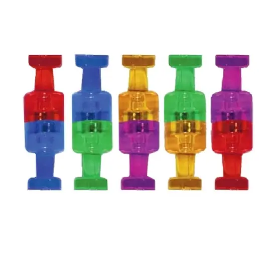 Charles Leonard Push Pin Style Super Strong Strength Magnets, Assorted Colors, 10 Per Pack, 6 Packs image {2}
