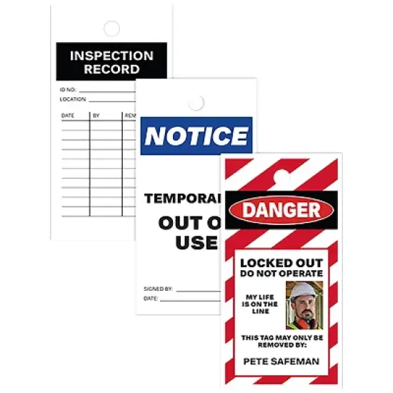 Avery UltraDuty Printable Plastic Hang Tags, 5.5" x 2.83", White Blank Tags, 50lb Pull-Strength, 60ct (62400) image {6}