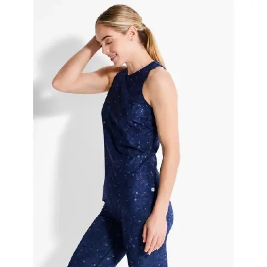 NIC + ZOE Spotted Blues Flexfit High Neck Tank image {6}