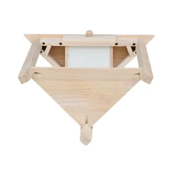 Corner End Table Unfinished - International Concepts image {6}