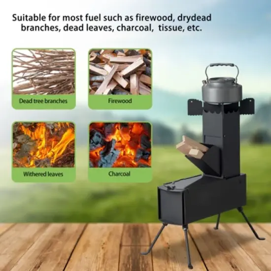 Karl Home | Steel Wood Burning Outdoor Chiminea image {3}