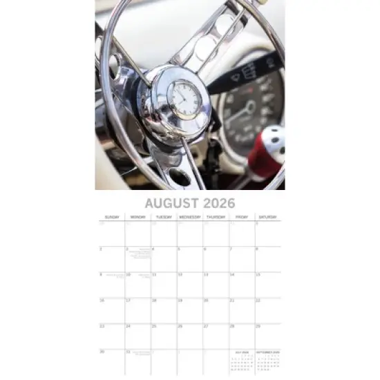 2026 Square Wall Calendar, Retro, 16-Month Lifestyles Theme with 180 Reminder Stickers (12x12 In) image {2}