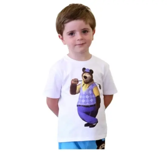 Masha and The Bear Golf T Shirt - Toddler image {1}