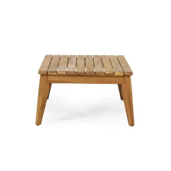 4pc Annisa Outdoor Acacia Wood Set with Cushion: Weather-Resistant, UV Protection - Christopher Knight Home image {7}