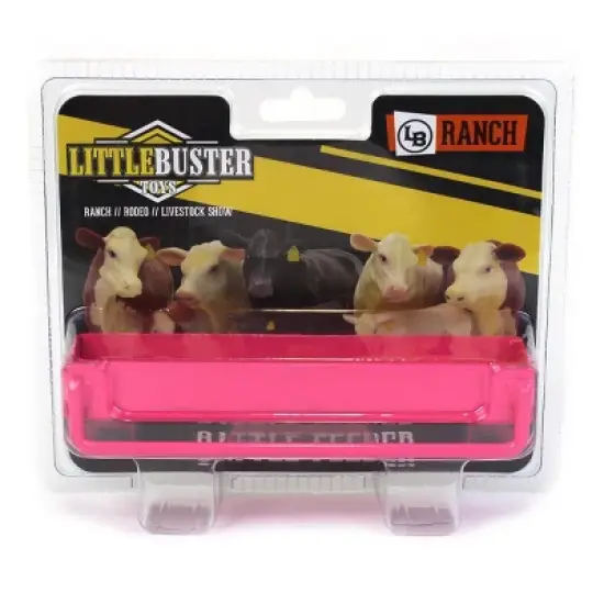 Little Buster Toys 1/16 Metal Pink Cattle Bunk Feeder Trough 500244 image {1}