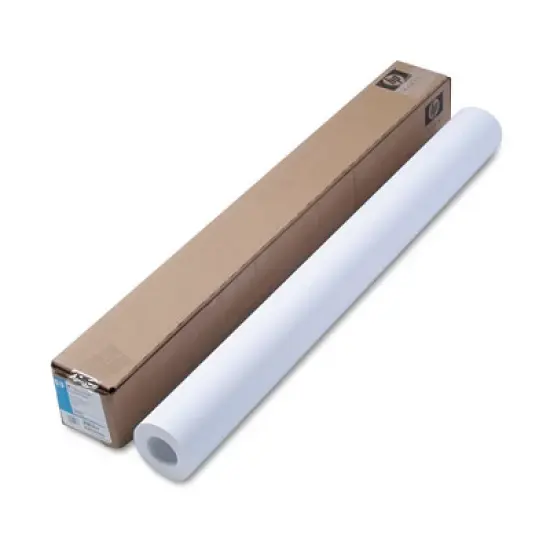 HP DesignJet Inkjet Large Format Paper, 6.6 mil, 36" x 100 ft, Coated White image {1}