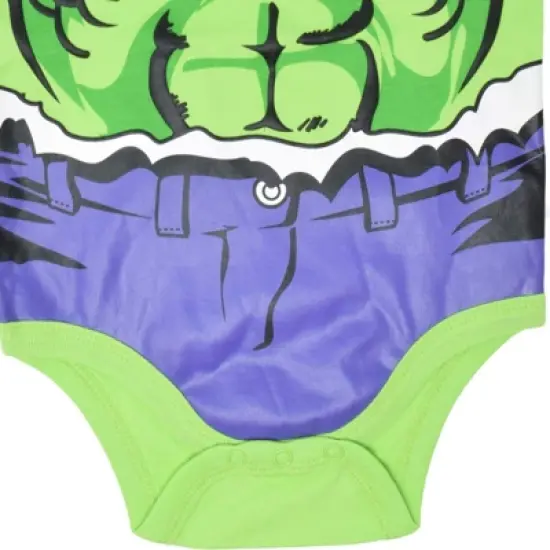 Marvel Avengers Captain America Iron Man Hulk Spider-Man 5 Pack Bodysuits Multicolor  image {6}